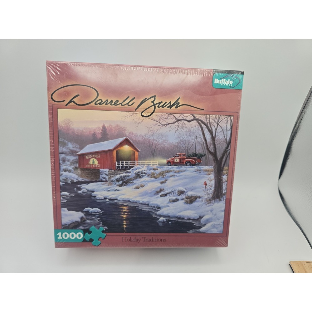 Puzzle 1000 Pieces Darrell Bush Holiday Traditions Buffalo Jigsaw New Sealed
